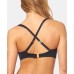  Bleu Rod Beattie Shirred Underwire D-Cup Bikini Top, 38D, Black