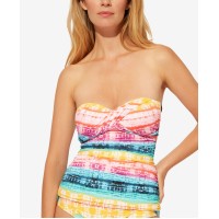Bleu by Rod Beattie Good Vibrations Twist Bandeau Tankini Tops, Multi, 10
