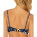 Bleu Rod Beattie Women's Swimwear Floral Print Bikini Top, Navy, 36 D
