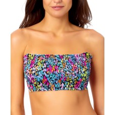 California Waves Juniors Bandeau Bikini Top,Multi, Small