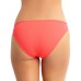  Juniors’ Ribbed Hipster Bikini Bottoms, X-Large, Orange
