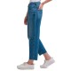  Jeans High-Rise Mom-Fit Cotton Ankle Jeans, Blue, 32