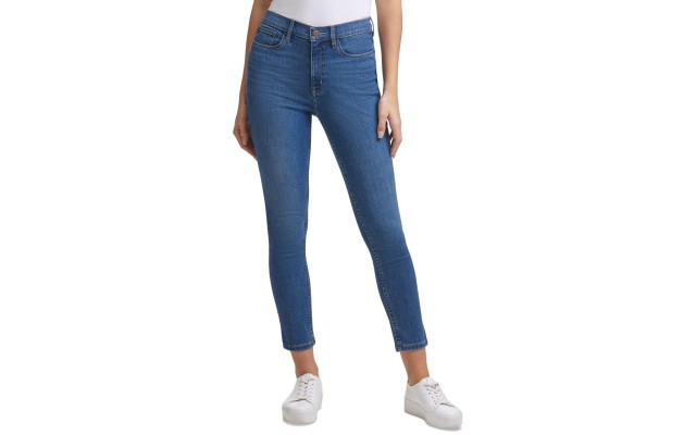  Jeans High-Rise Skinny, Ankle Jeans, Blue, 30