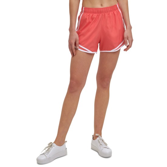  Performance Women’s Perforated Shorts, Large, Red