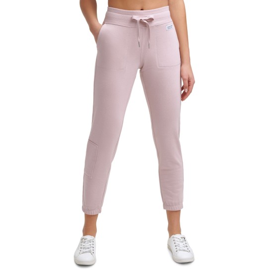  Performance Zip-Pocket Sweatpants, Pink, X-Large
