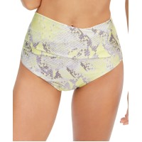 Calvin Klein Snake-Embossed Tummy-Control Bikini Bottoms, Multi, X-Small