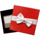 Card Boxes Holders with White Satin Ribbon (Set of 12)