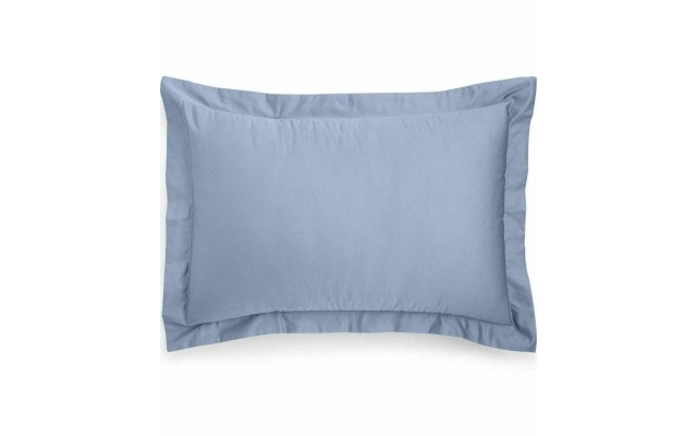  Damask Pima Cotton 550-thread Horizon Standard Sham Pillow, Light blue, 20″ x 28″