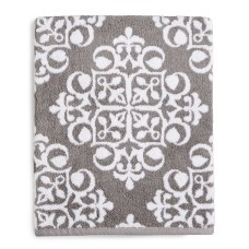 Charter Club Elite Fashion Medallion Cotton Smoke Bath Towel, Gray, 30″ x 56″