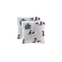 Charter Club Holiday 2 Pack Decorative Pillows, Gray, 18
