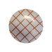 Check Melamine 10″ Plate Orange, Set Of 4