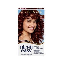 Clairol Nice’n Easy Permanent Hair Color Creme, 4BG Dark Burgundy, Hair Dye, 1 Application