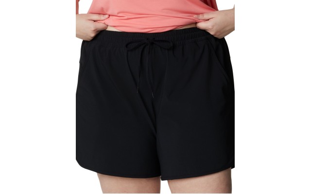  Women’s Plus Size Bogata Bay Stretch Shorts, Black, 2X x 6L