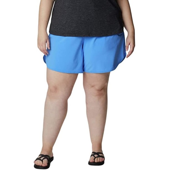  Women’s Plus Size Bogata Bay Stretch Shorts, Blue, 2X