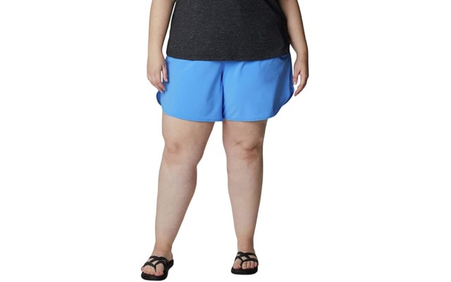  Women’s Plus Size Bogata Bay Stretch Shorts, Blue, 2X