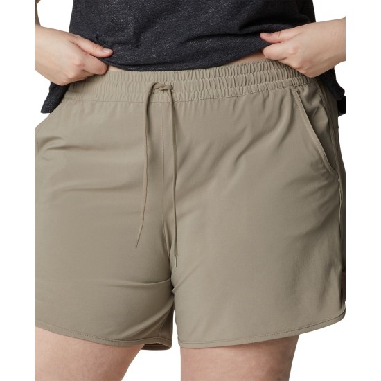  Women’s Plus Size Bogata Bay Stretch Shorts, Rustcopper, 1X x 6L