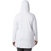  Women’s Plus Size Chill River Hooded Tunic, White, 1X