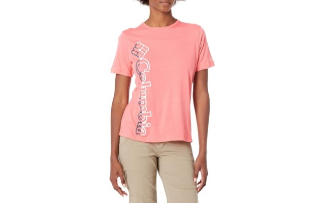  Women’s Plus Size Graphic-Print T-Shirt, Pink, 1X