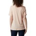  Women’s Plus Size Relaxed V-Neck T-Shirt ,Orange,1X