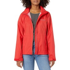 Columbia Women’s Plus Size Switchback III Waterproof Rain Jacket, Bright Red, 2X