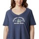  Women’s Plus-Size Mount Rose Relaxed Tee Shirt, Navy, 1X