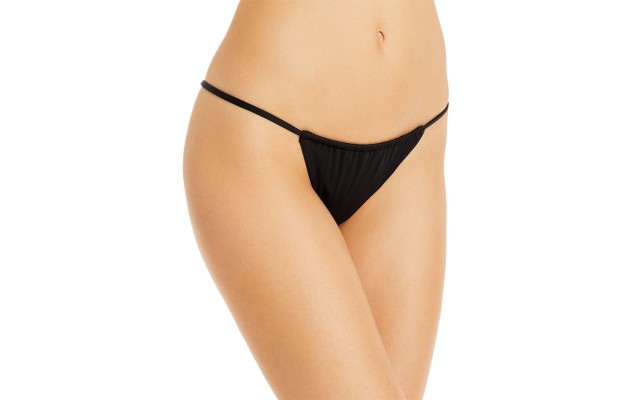  Women’s Liza Bikini Bottoms, Black, L