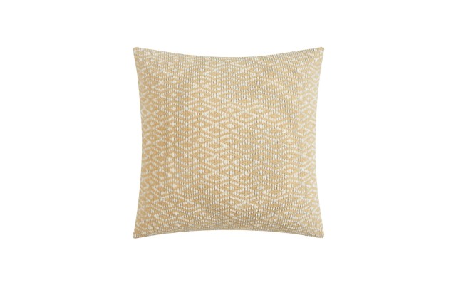  Reverse Chenille Decorative Pillow, Yellow, 20×20
