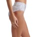  Printed Seamed High-Waist Bikini Bottoms, X-Large, Grey