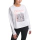  Sport Women’s City Skyline Graphic Sweatshirt, White, Small