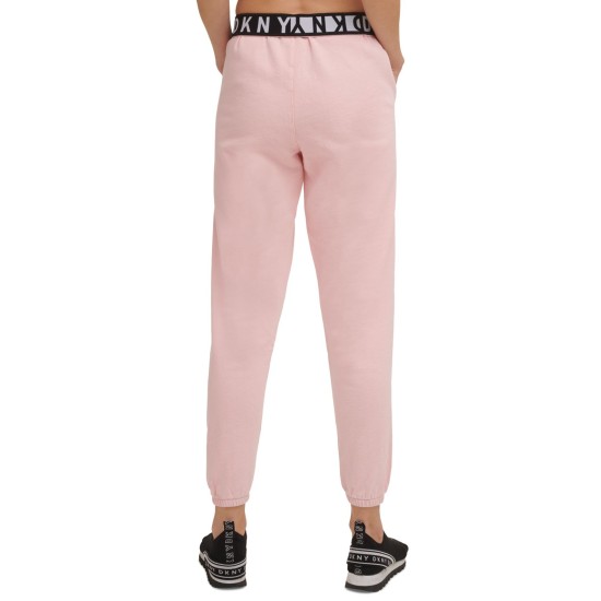  Sport Women’s Cotton Jogger Pants, Pink, Large