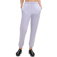 DKNY Sport Women’s Cotton Jogger Pants, Lilac, Large