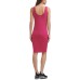  Sport Women’s Embellished Logo Tank Dress, Pink, Medium