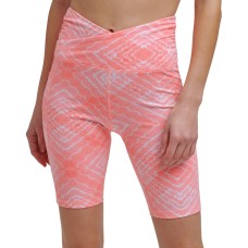 DKNY Sport Women’s Shibori Bike Shorts, Pink, X-Small