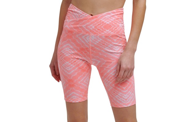  Sport Women’s Shibori Bike Shorts, Pink, X-Small