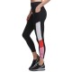  Women’s Colorblocked 7/8 Length Leggings, Black/Pink, Large