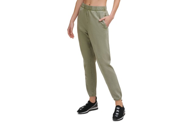  Women’s Cotton Jogger Pants, Green, Large