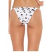  Women’s Leopard Print String Tab Side Hipster Bikini Bottom Linen L