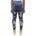  Juniors’ Ripped Skinny Jeans, Blue, 13/14