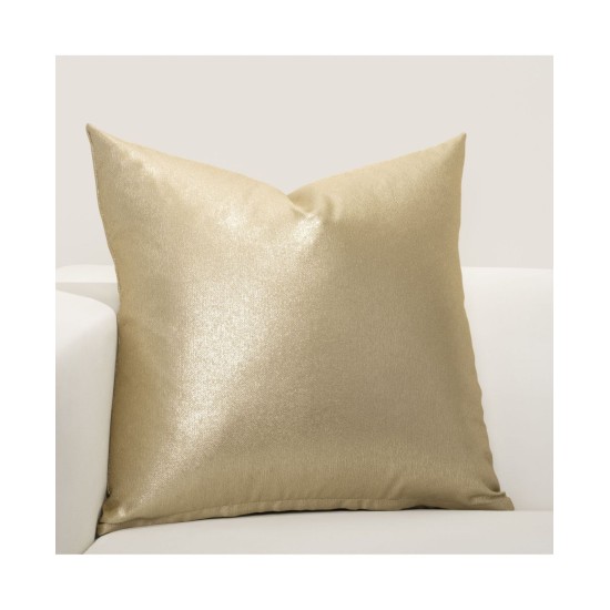 F Scott Fitzgerald Rendezvous Decorative Pillow, 20″ x 20″, Gold