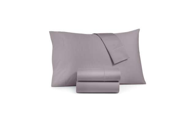  Hampton 100% Combed Cotton 650 Thread Count 6 Pc. Sheet Set, Grey, Queen