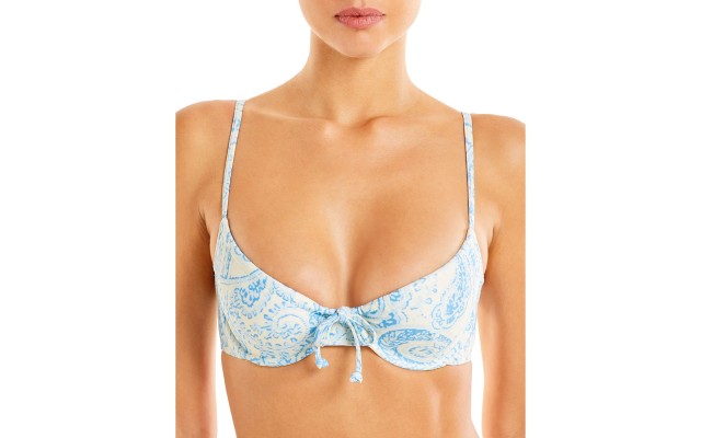  Women's Sariska Underwire Bikini Tops, Blue, X-Small