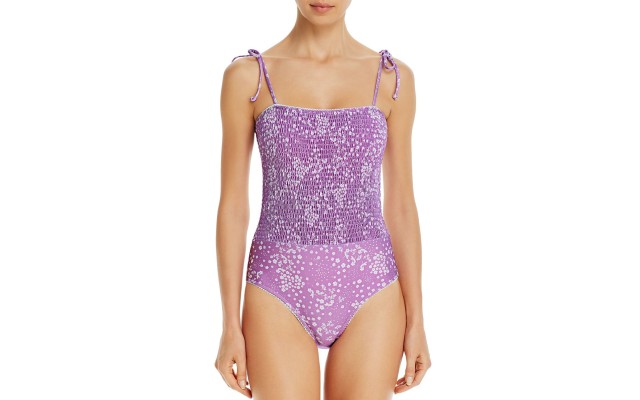  Women’s Prairie One Piece, Stevie Floral Print, Purple, Small
