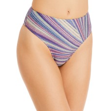 Frankies Bikinis Jenna Printed High Waist Bikini Bottoms