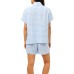  Lou Linen Top, Blue, Blue, M