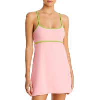 Frankies Bikinis Ophelia Terry Cover Up Dress, Pink, Small