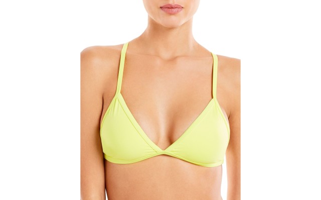  Women’s Binx Racerback Bikini Top, Yellow, X-Small