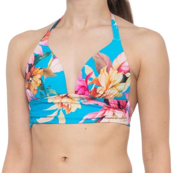 Garden Bikini Top (For Women), Blue, 14