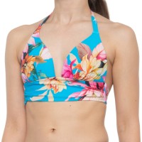 Garden Bikini Top (For Women), Blue, 16