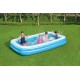 Giant Inflatable Kiddie Pool – Family and Kids Inflatable Rectangular Pool – 10 Feet Long (120″ X 72″ X 20″)