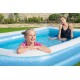 Giant Inflatable Kiddie Pool – Family and Kids Inflatable Rectangular Pool – 10 Feet Long (120″ X 72″ X 20″)